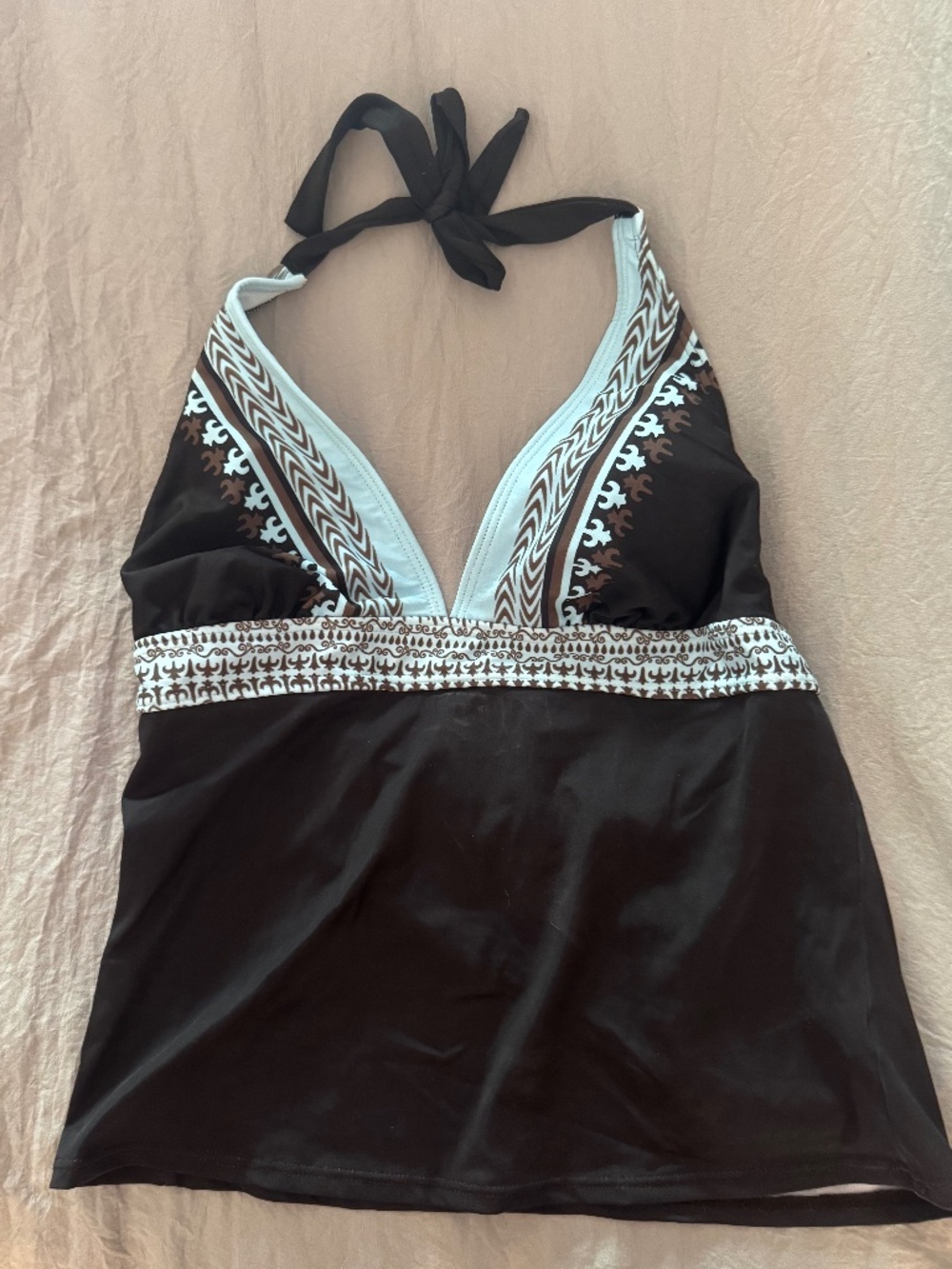 Athleta black tankini top Sz L